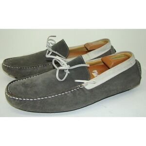 Mercanti Fiorentini Relax Gray Suede Leather Driving Moccasin Loafers Mens 13M